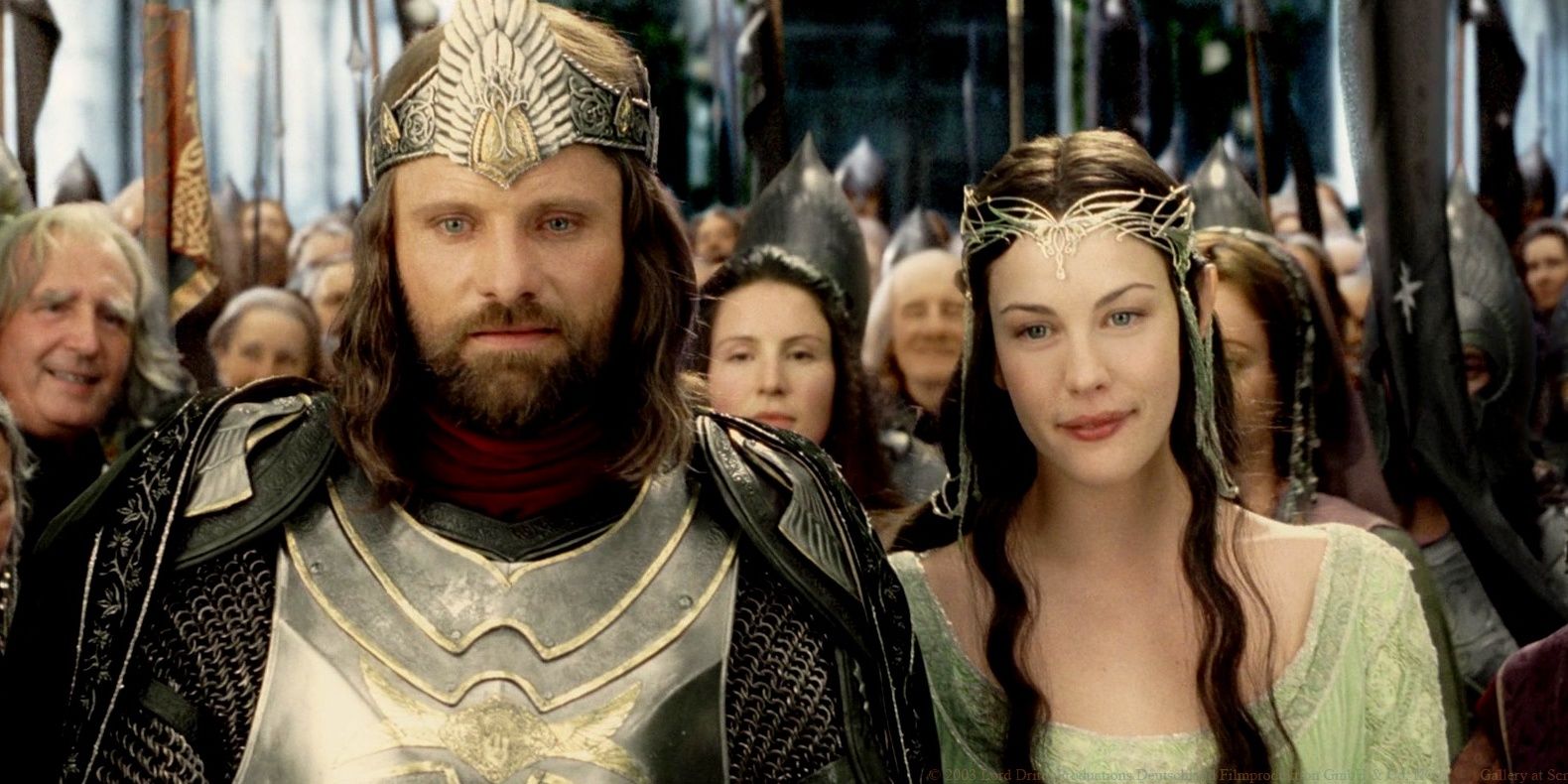 Viggo Mortensen Lord of the Rings the Return of the King Aragorn Arwen Cropped