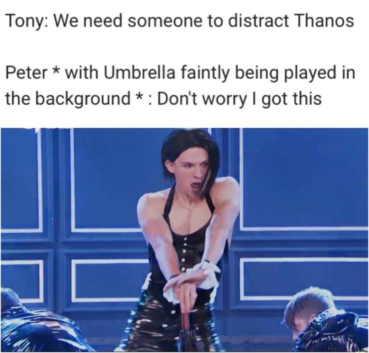MCU: Hilarious Tom Holland Memes As Spider-Man! 6 Lyp Sync Battle Tom Holland as Spiderman Memes.jpg?q=50&fit=crop&w=737&h=705&dpr=1