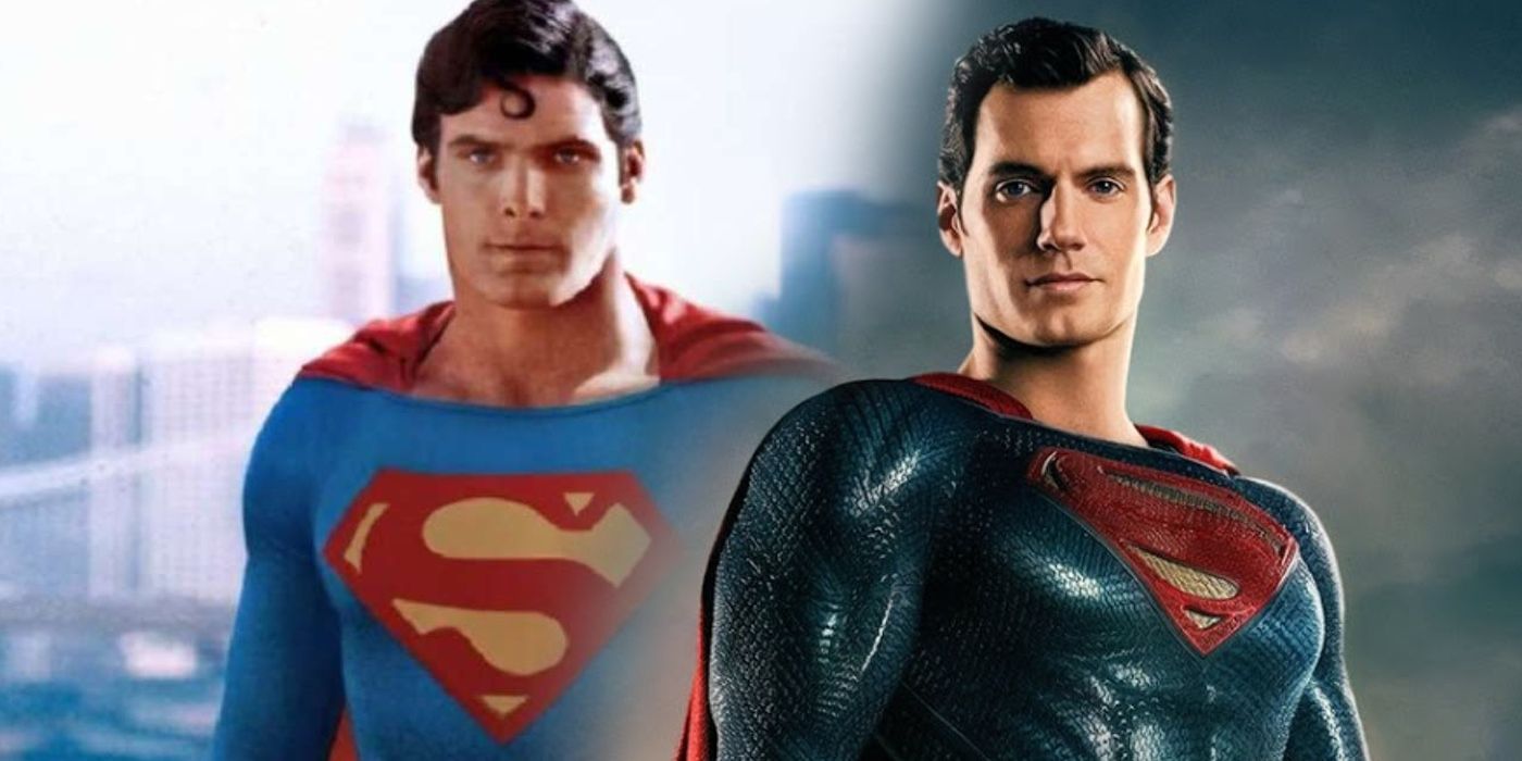 Superman Christopher Reeves Henry Cavill