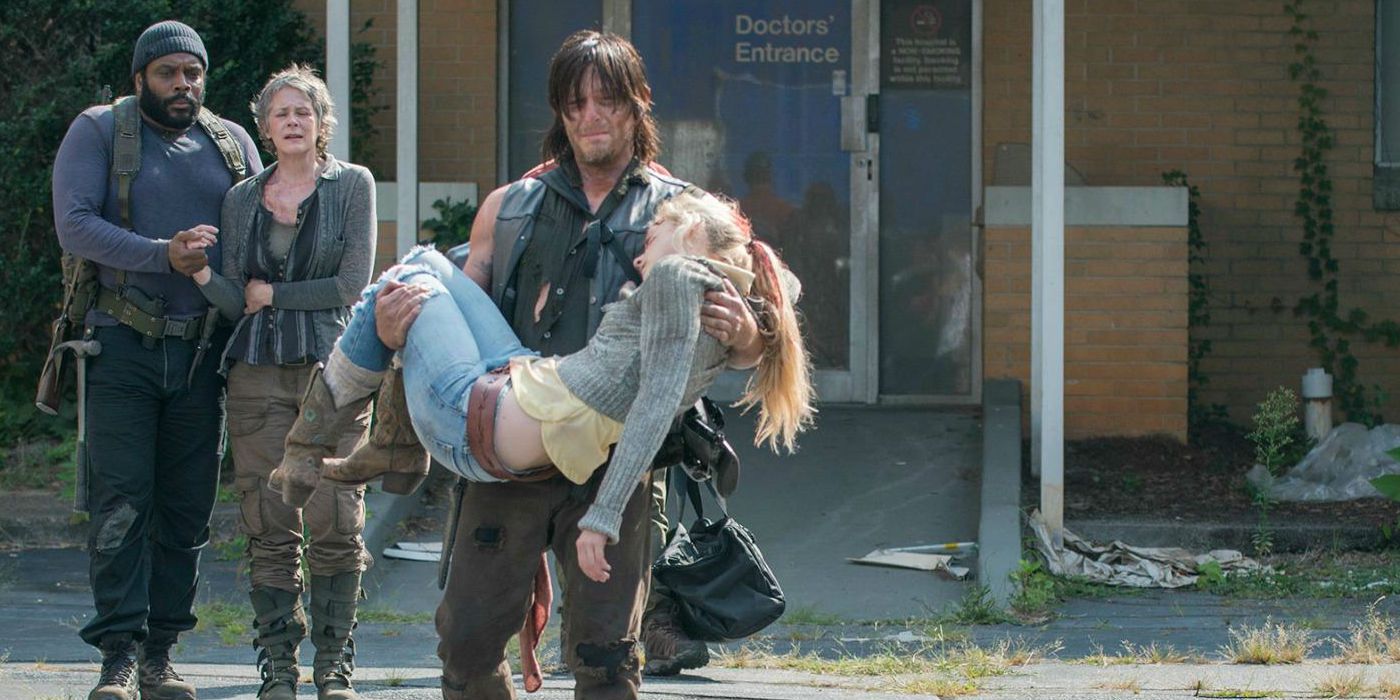 The Walking Dead Daryl Carries Beths Dead Body