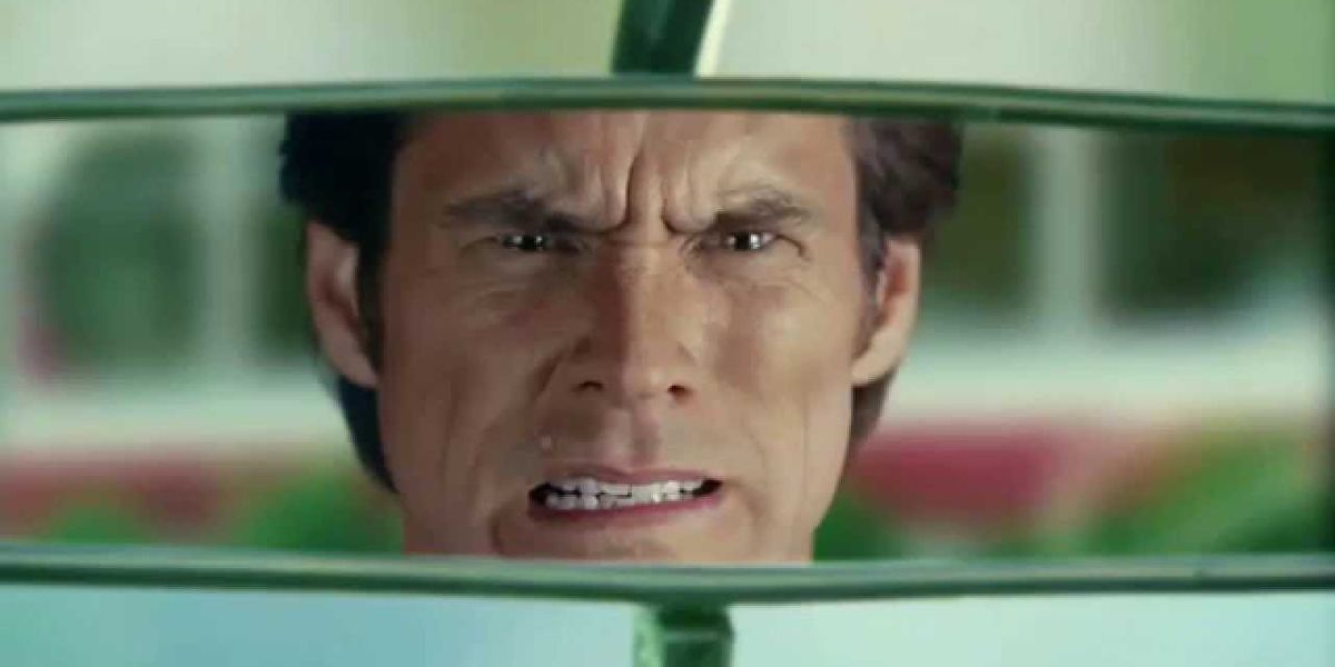 jim carrey impersonating clint eastwood in bruce almighty
