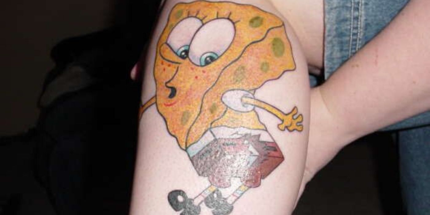 10 Tattoos Inspired By SpongeBob SquarePants