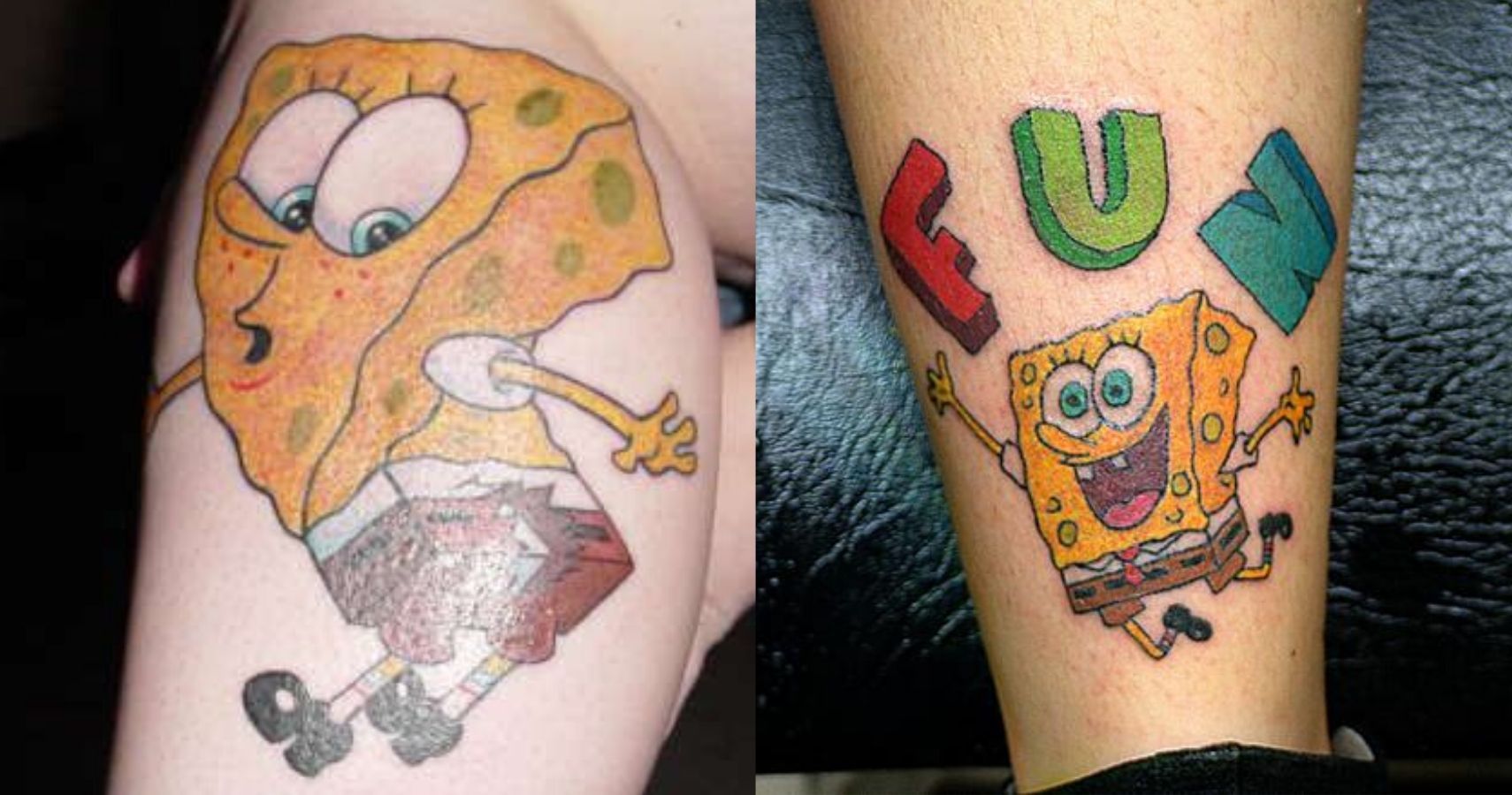 10 Tattoos Inspired By SpongeBob SquarePants