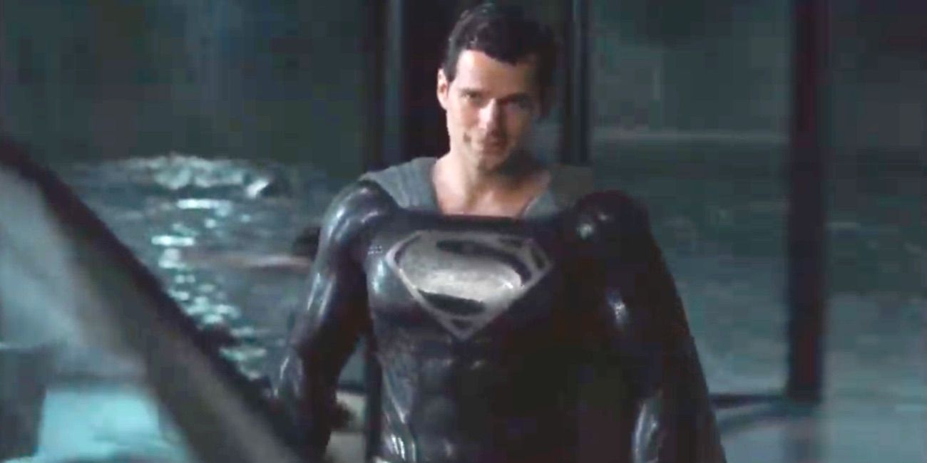 Justice League Snyder Cut Clip Reveals Henry Cavill's Black Superman Suit