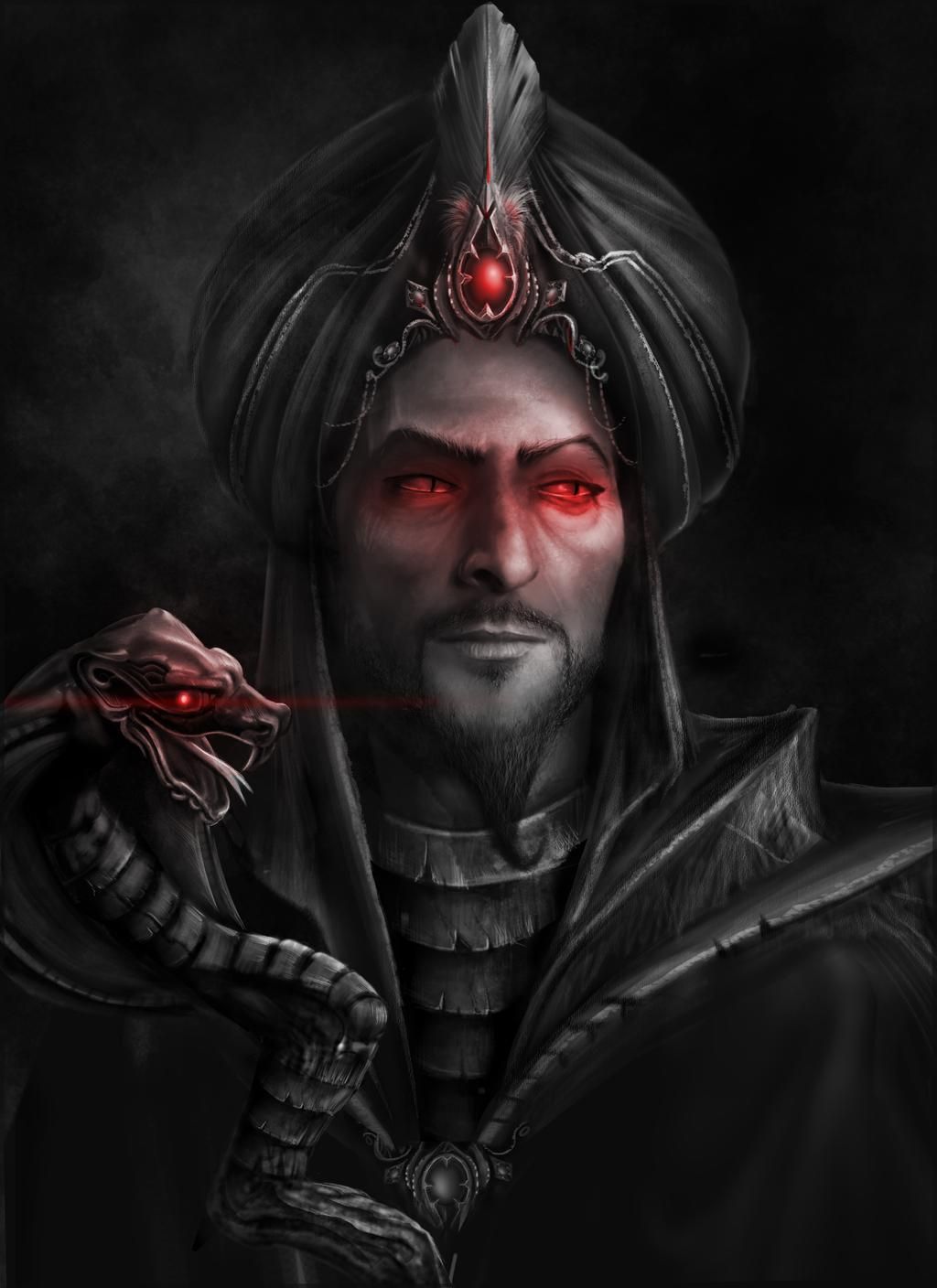 Aladdin 10 Fan Art Pieces Of Jafar That Will Give You The Chills