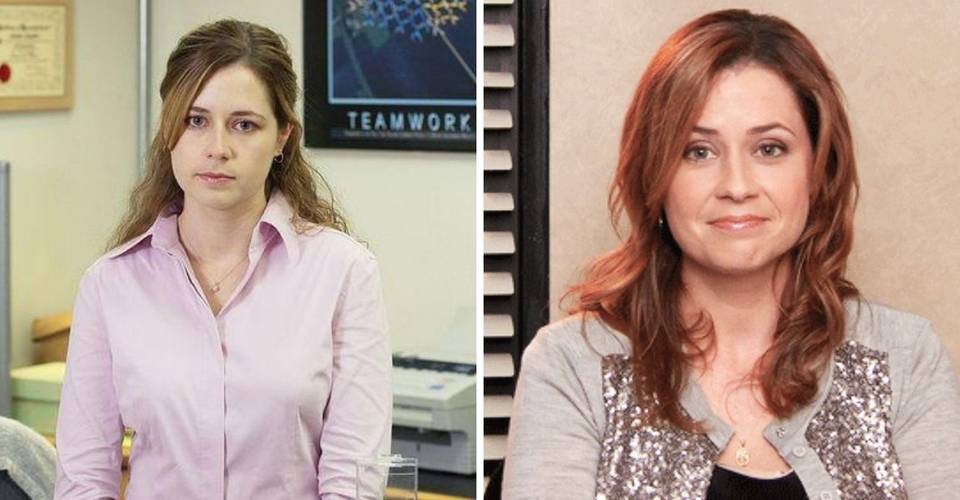 The Office Pam S Slow Transformation Over The Years In Pictures the office pam s slow transformation