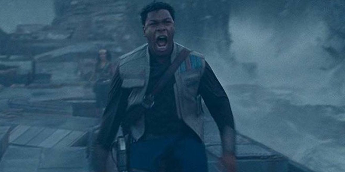 Finn yelling Reys name in Star Wars The Rise of Skywalker