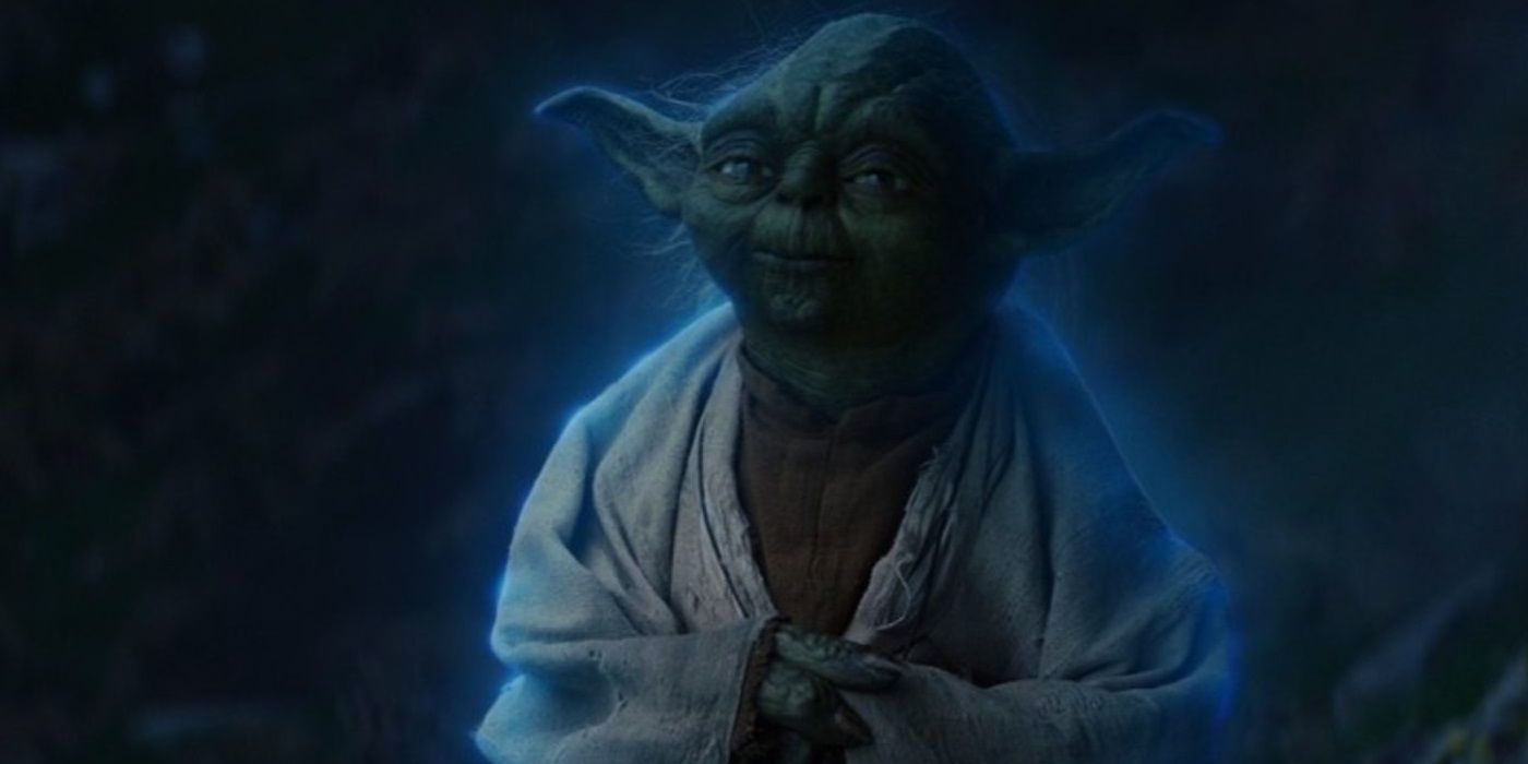 Yodas Force ghost in The Last Jedi