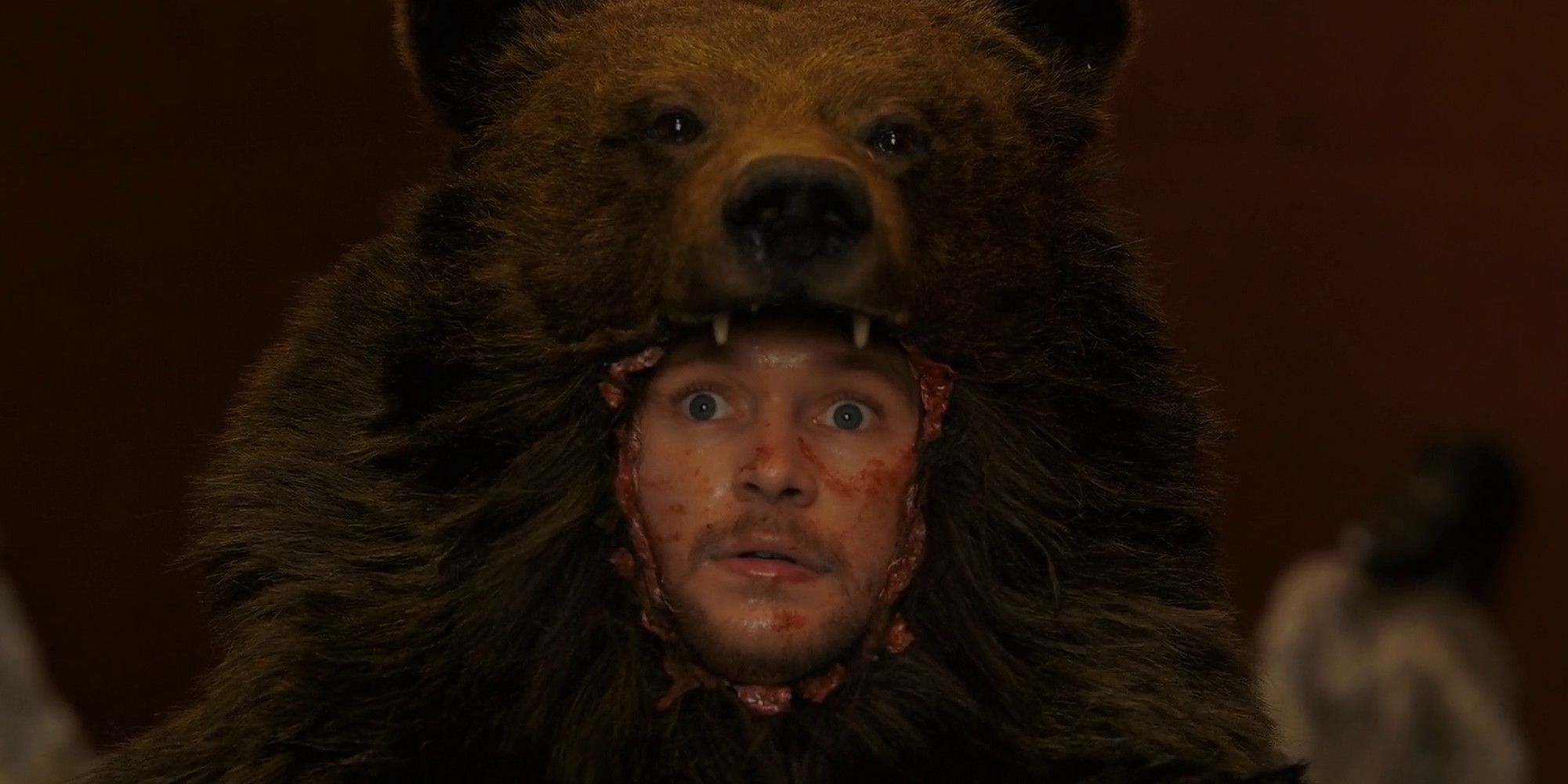 christian in a bear costume in midsommar