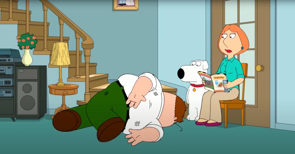 Why Family Guy Characters Fall With Their Arm Behind Their Backs Why Family Guy Characters Fall With Their Arm Behind Their Backs