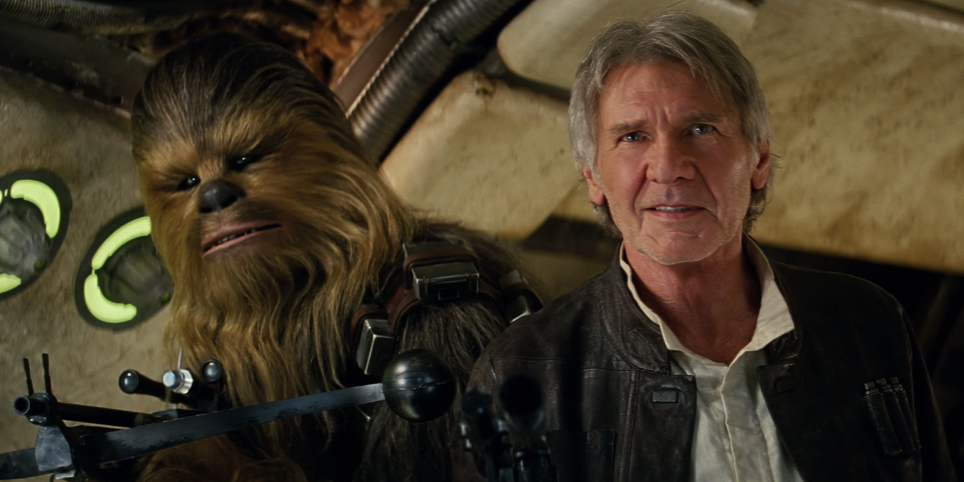Han and Chewie in Star Wars The Force Awakens