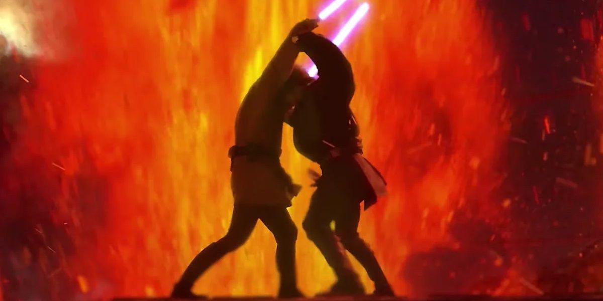 Obi Wan vs Anakin in Revenge of the Sith