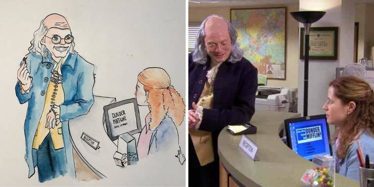 The Office: 10 Pieces Of Impressive Fan Art Influenced By The Show 16 The office fan art by drawfloradraw