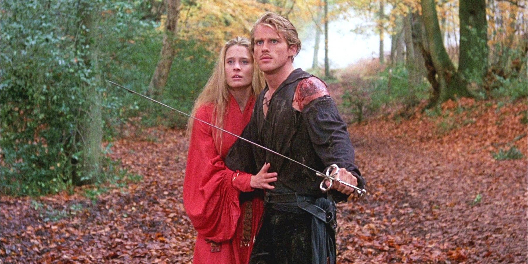 Wesley and Buttercup in The Princess Bride