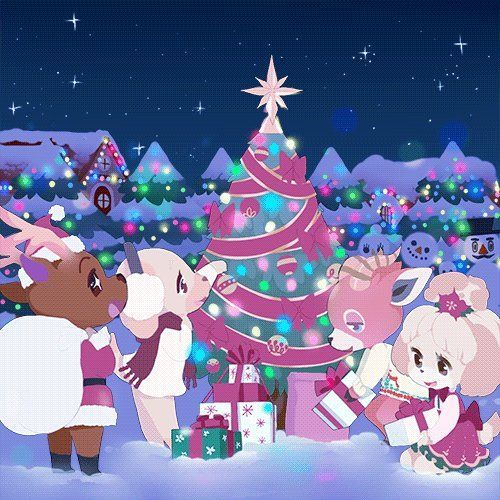 animal crossing christmas