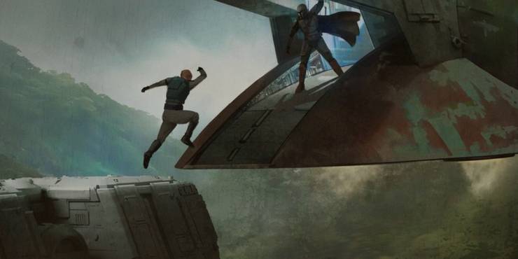 Mayfelds Leap The Mandalorian Concept Art