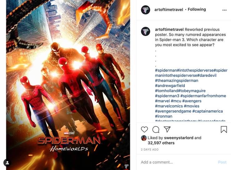 Spider Man 3 Fan Poster Imagines Daredevil Doc Ock And Venom In The Mcu