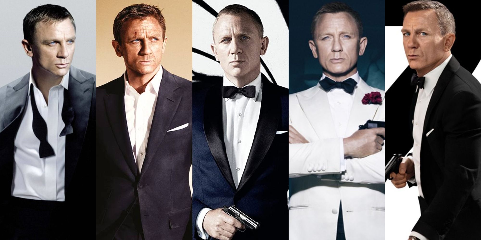 All James Bond looks of Daniel Craig