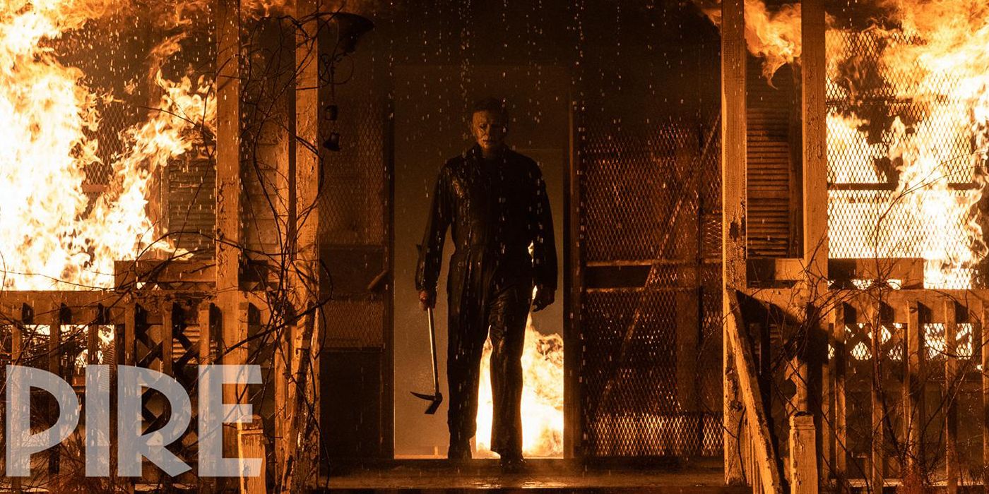 Halloween Kills Image Shows Michael Myers Escaping Laurie's Fire