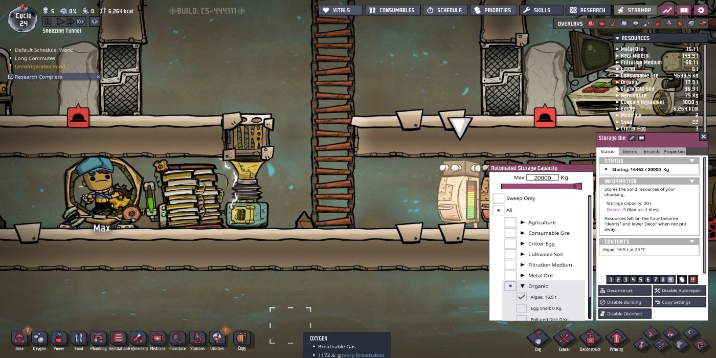 oxygen not included duplicant editor
