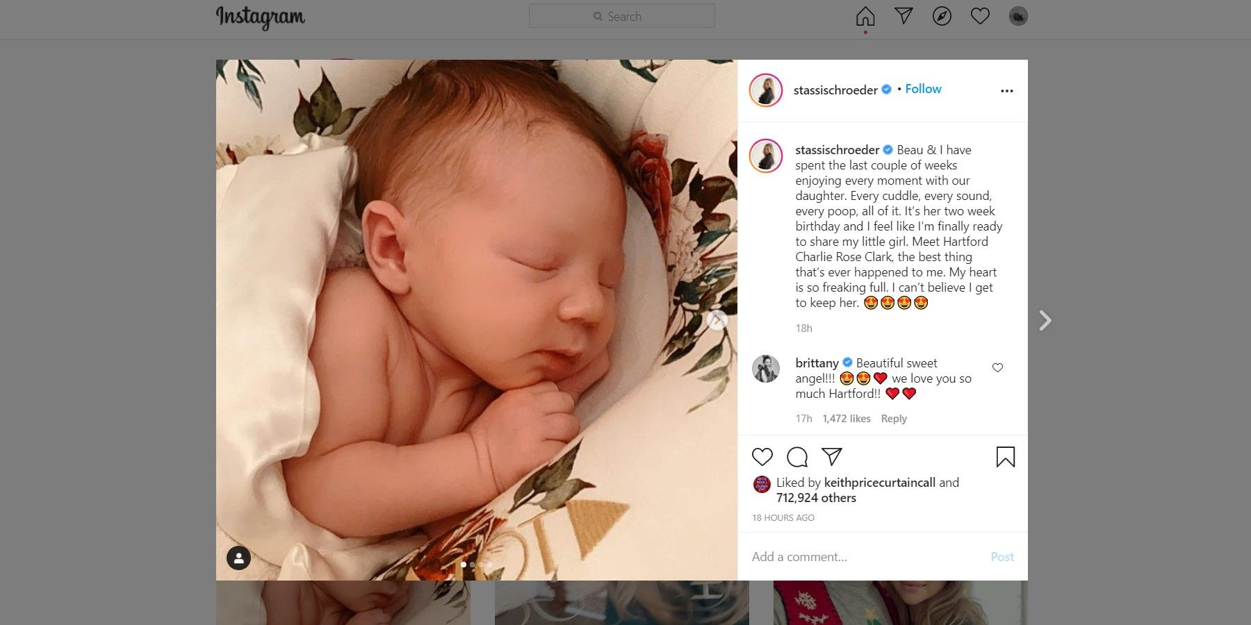 Vanderpump Rules Stassi Schroeder Shares 1st Glimpse Of Newborn
