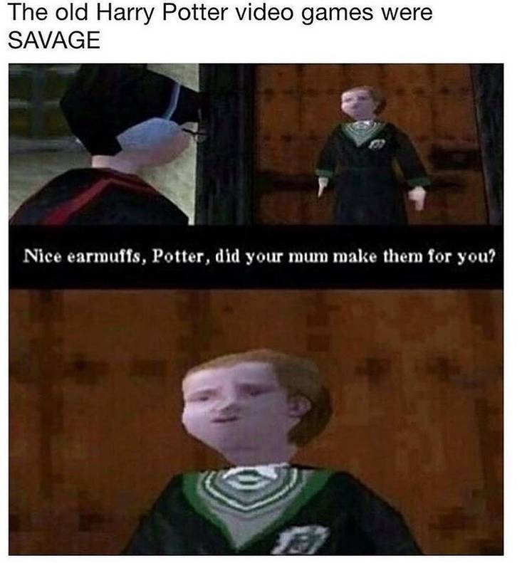 Harry Potter Video Game meme