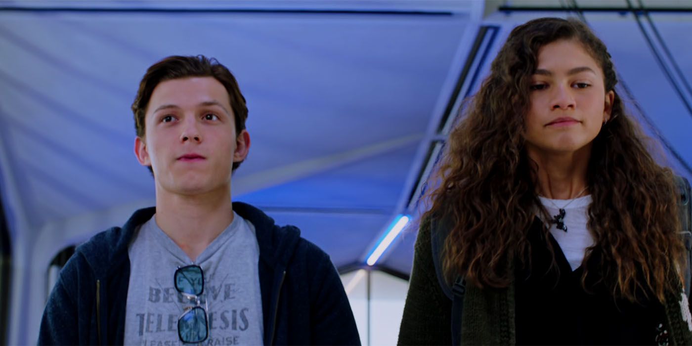 Tom Holland Zendaya in Spider Man Far From Home