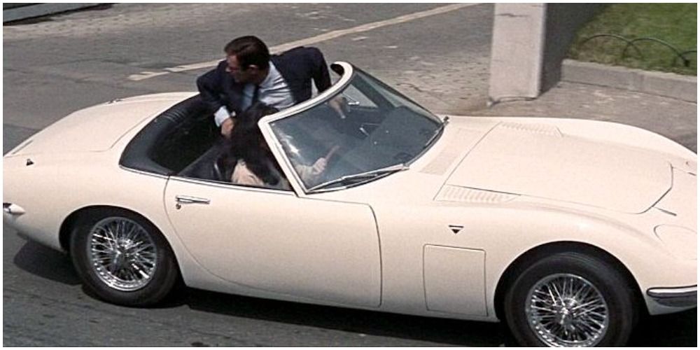 what is the movie spy movie white car gatling side mounted