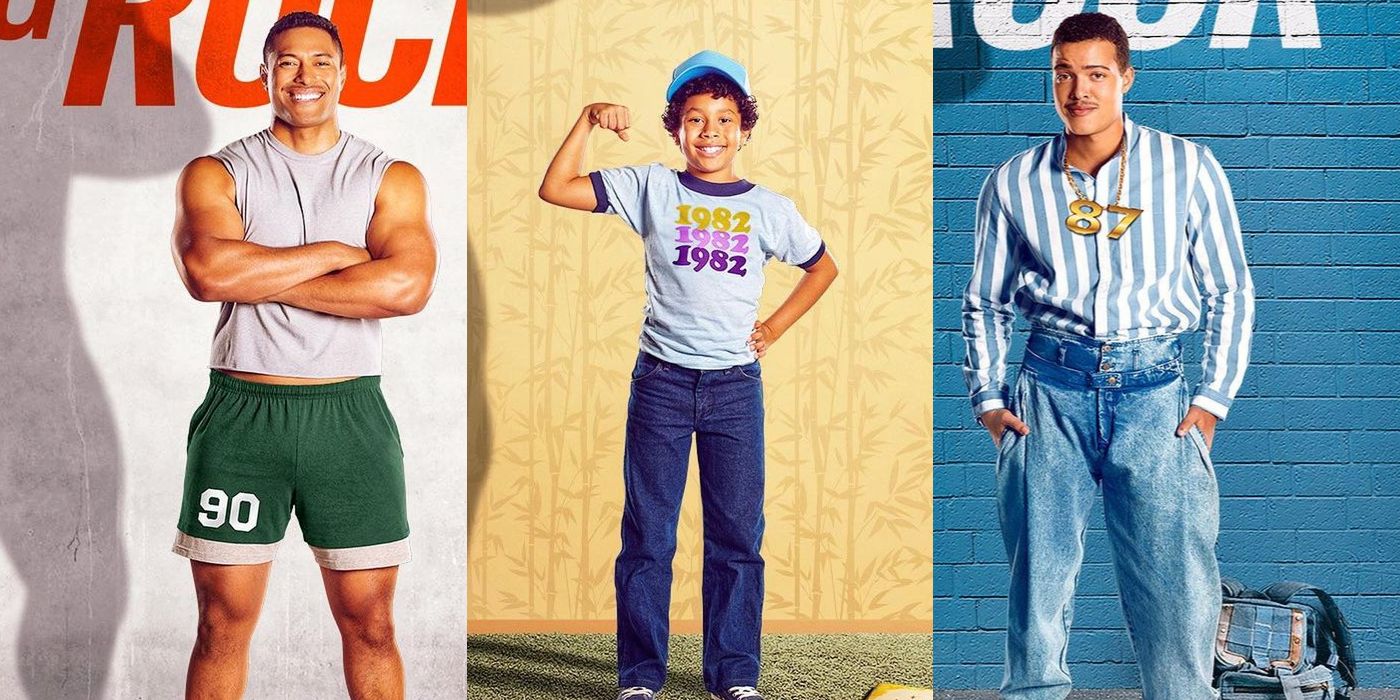 New Young Rock Posters Show Dwayne Johnson Growing Up