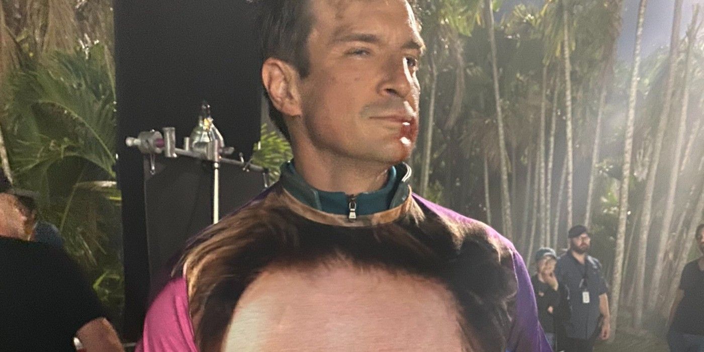 Suicide Squad Nathan Fillion Wore Shirts With James Gunn S Face To Set Informone