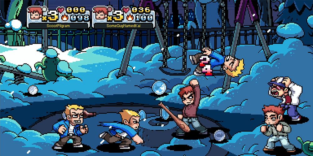 Scott Pilgrim Game Playground Fight