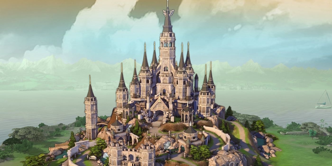 sims 4 castle cc build