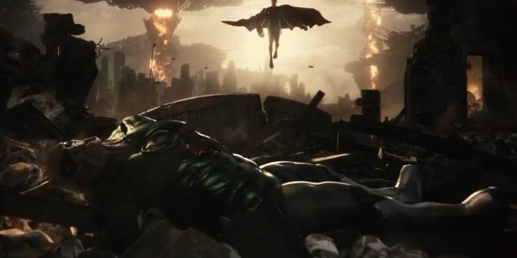 Liga da Justiça de Zack Snyder Cut; Átomo; Caçador de Marte; Lanterna Verde; Supergirl