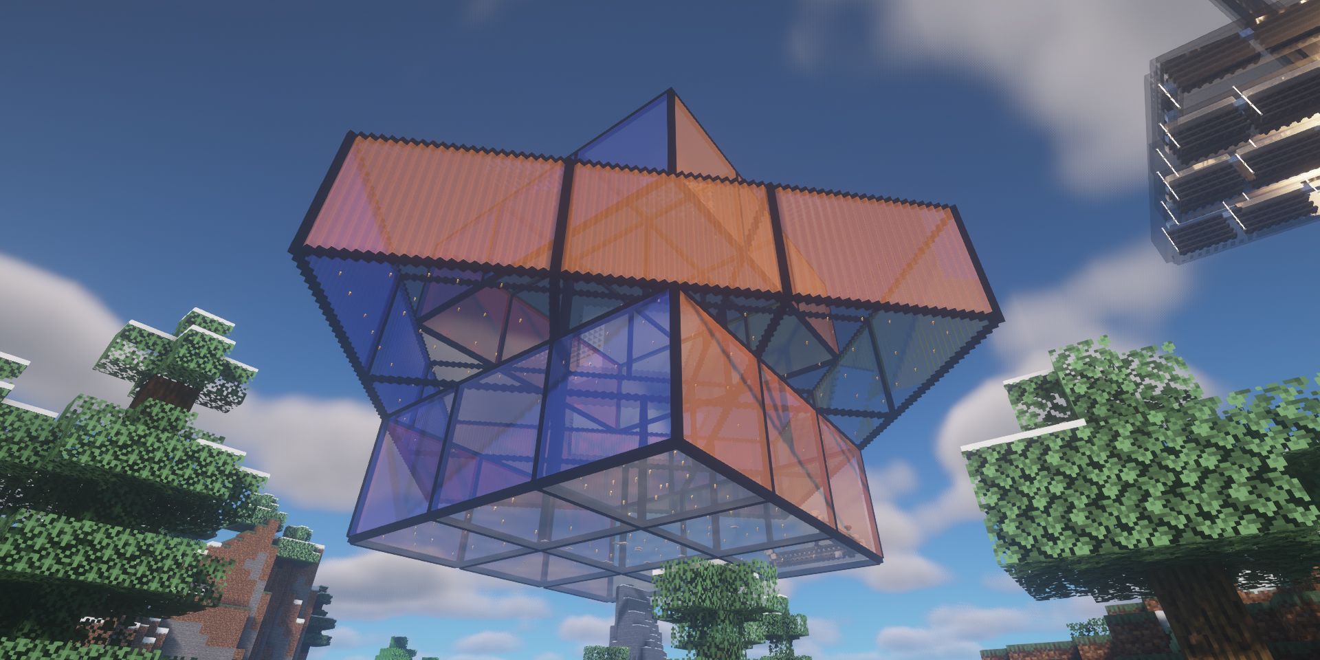 Minecraft Player Makes A Massive Rubix Cube Base Screen Rant