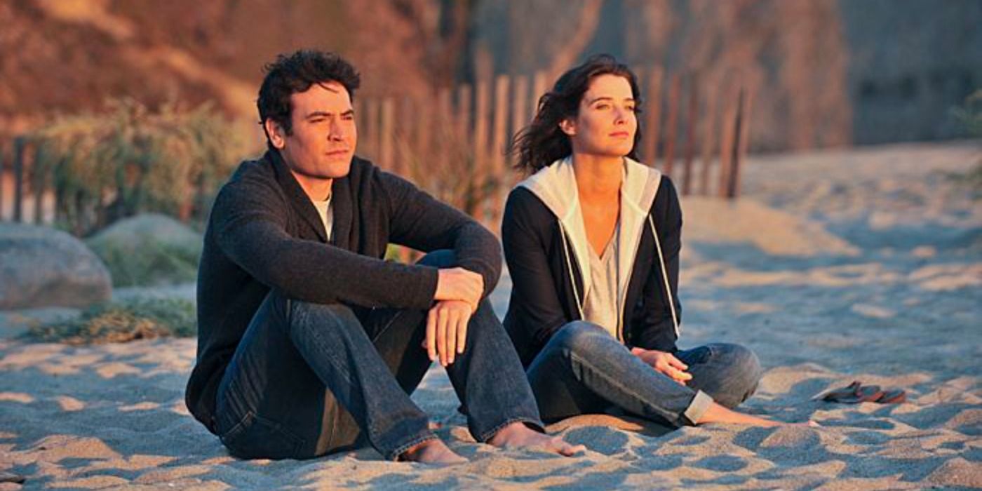 Ted and Robin watch the sunrise in How I Met Your Mother