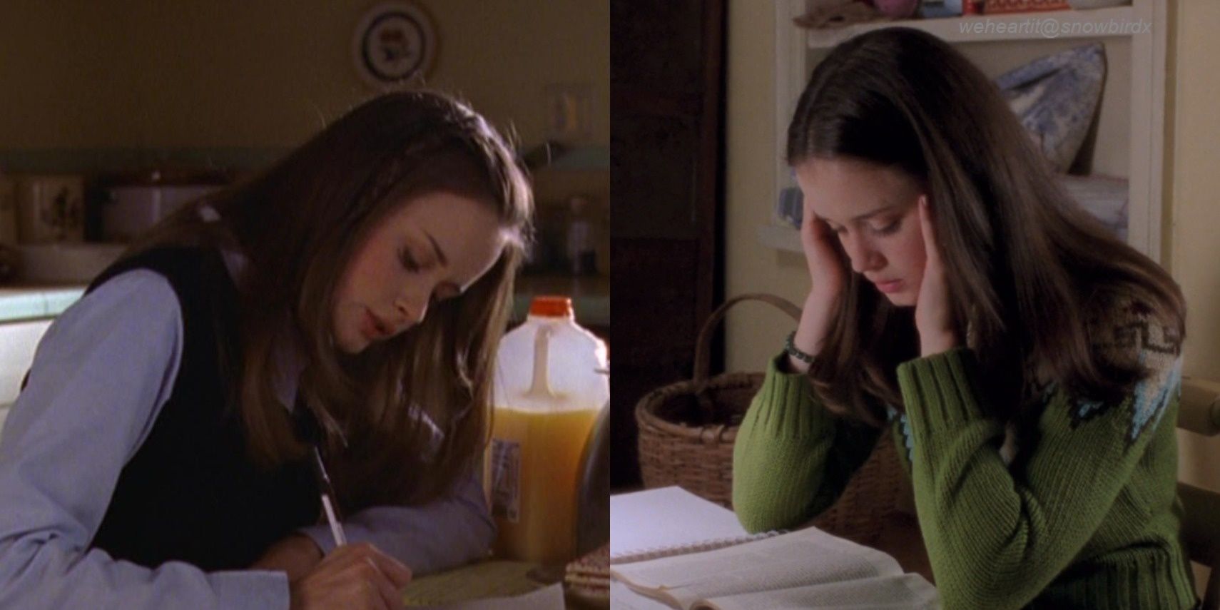 Gilmore Girls Rory Chilton Studying Cropped