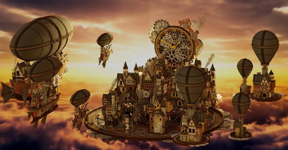 Minecraft Steampunk City Build Took Seven Months To Make Minecraft Steampunk City Build Took Seven Months To Make