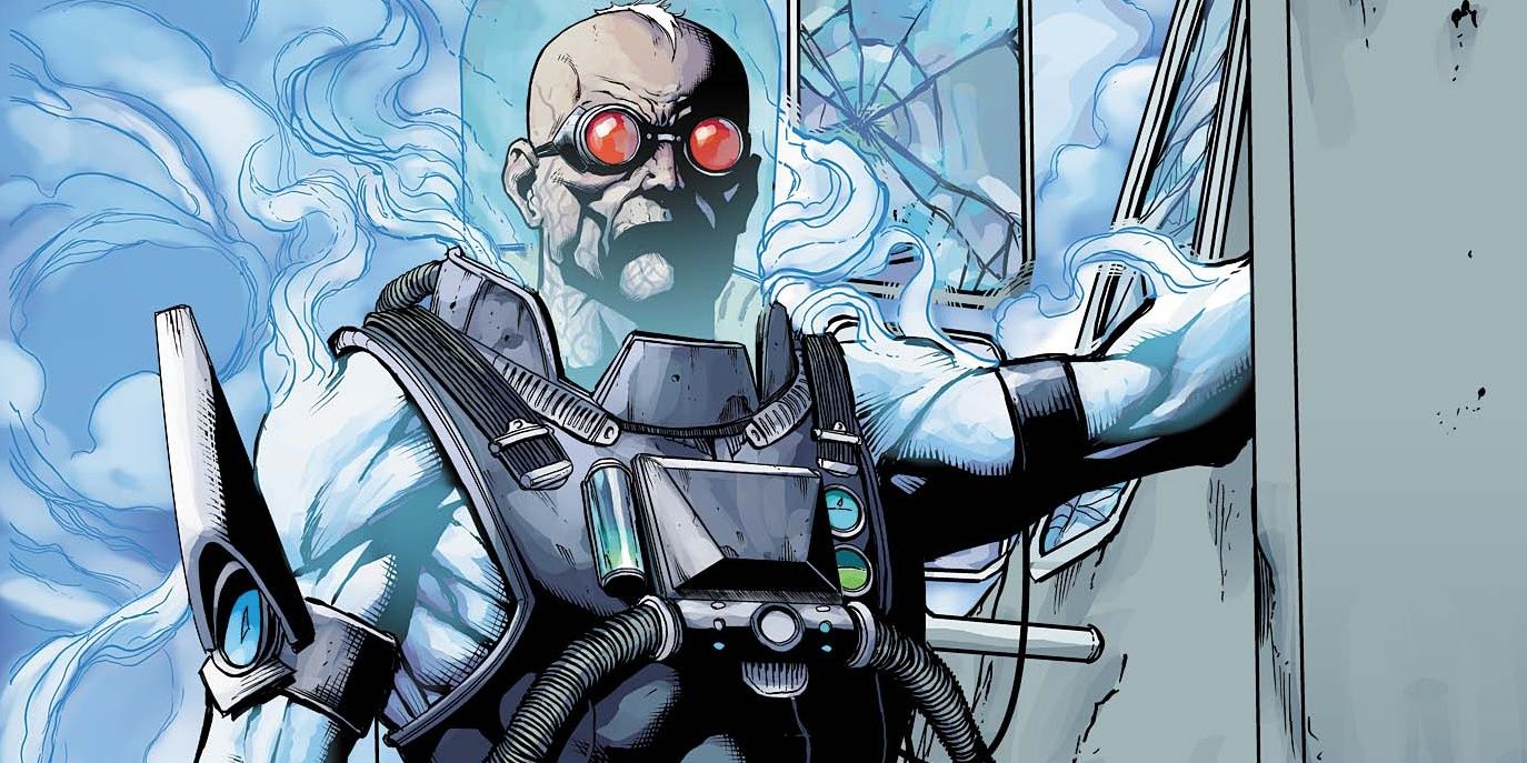 Mr. Freeze on the cover of the comic Batman New 52 Annual 1 wearing his iconic Cryo Suit