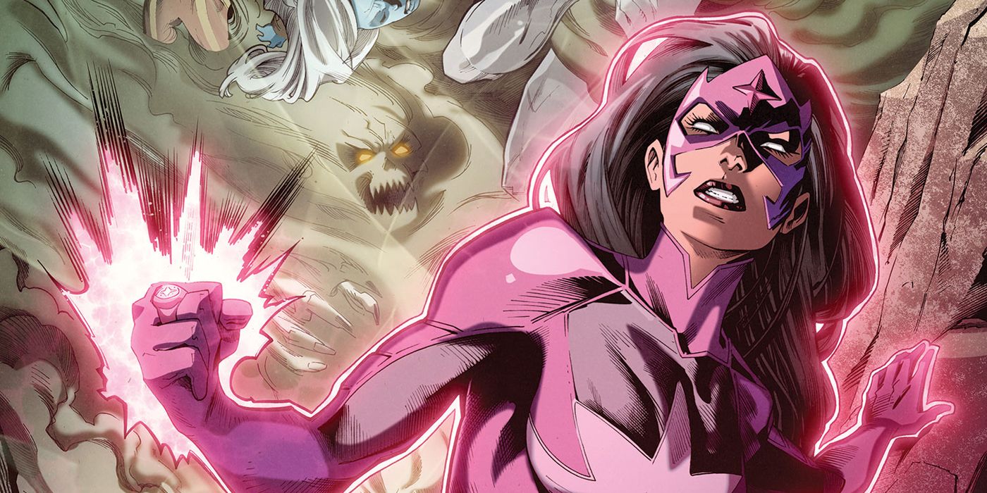 Star Sapphire in the middle of a battle