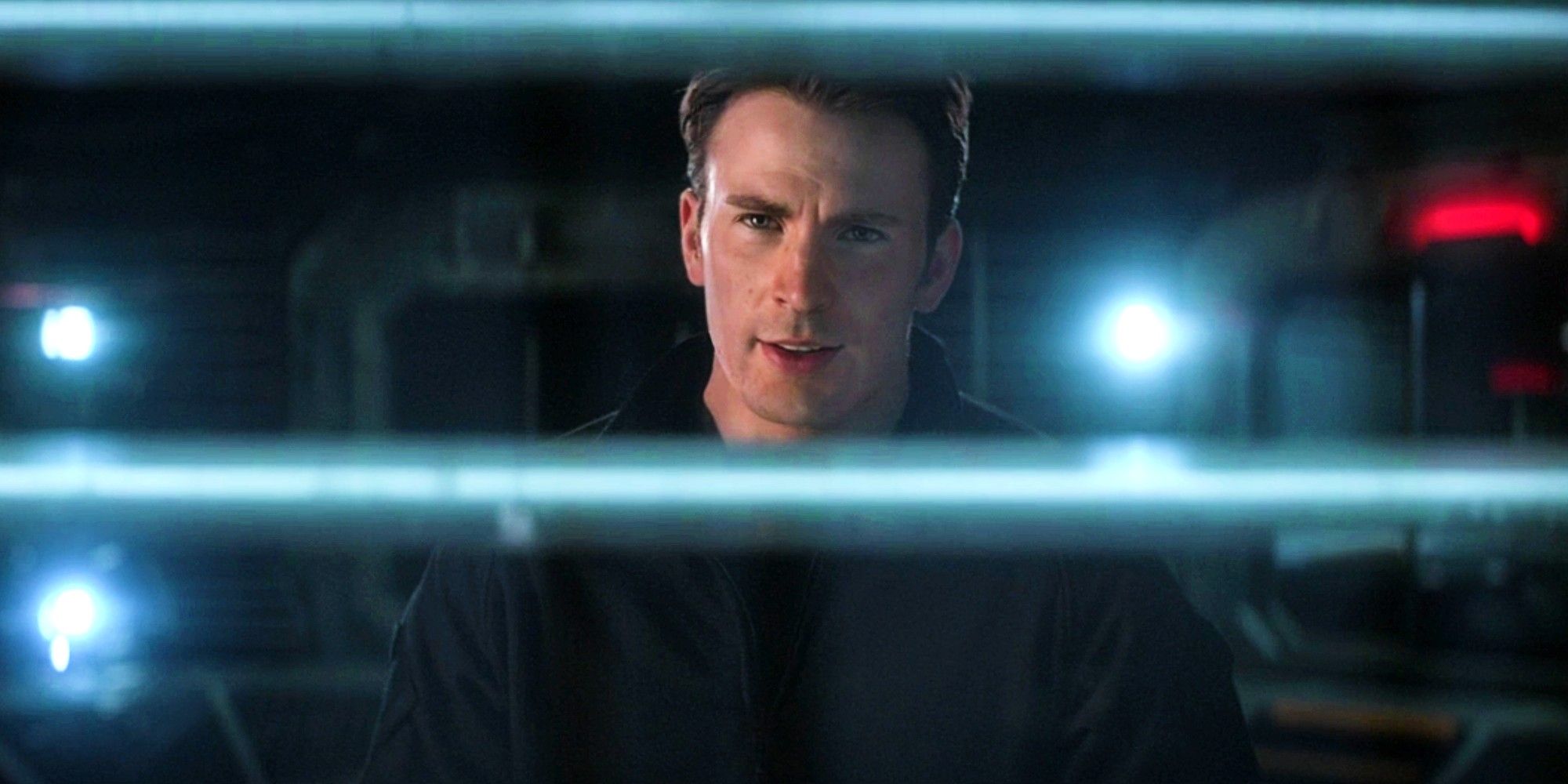Chris Evans as Steve Rogers in Captain America Civil War Raft Breakout