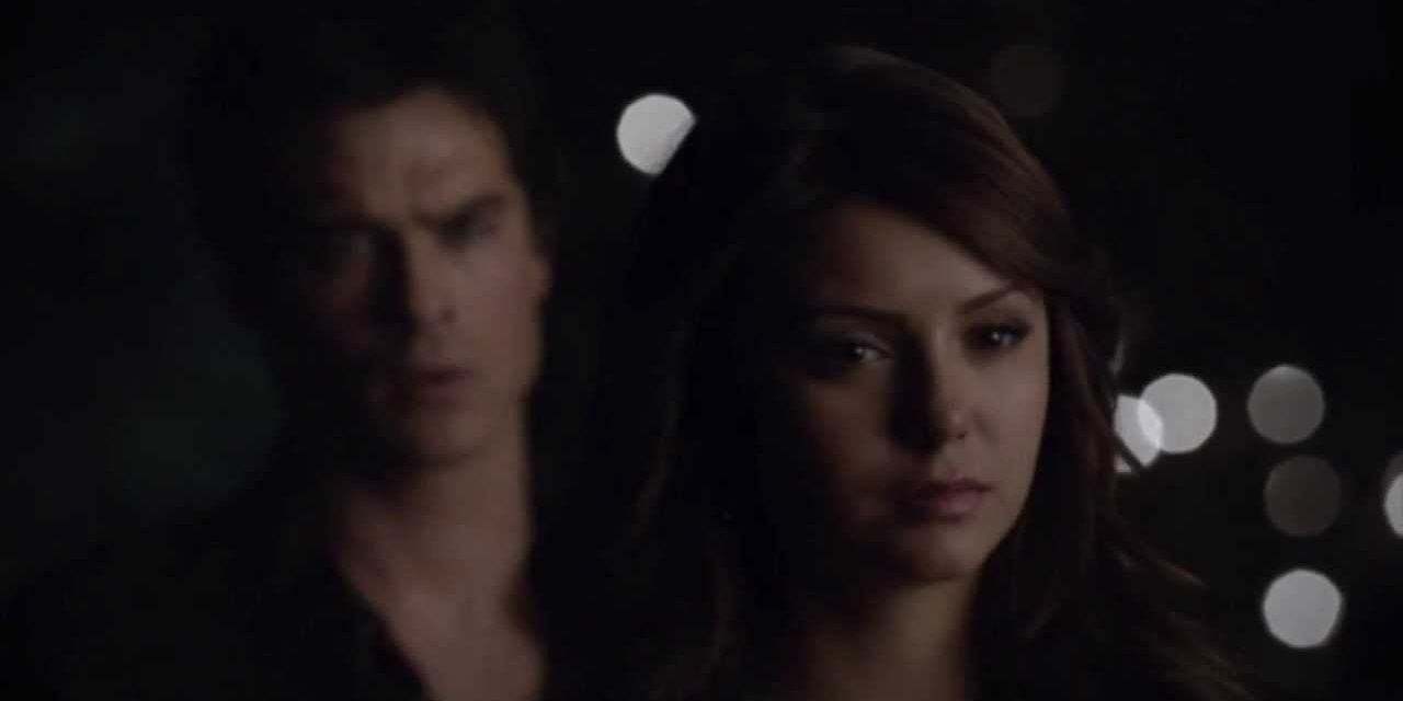 Katherine in Elenas body rejects Damon on The Vampire Diaries Cropped