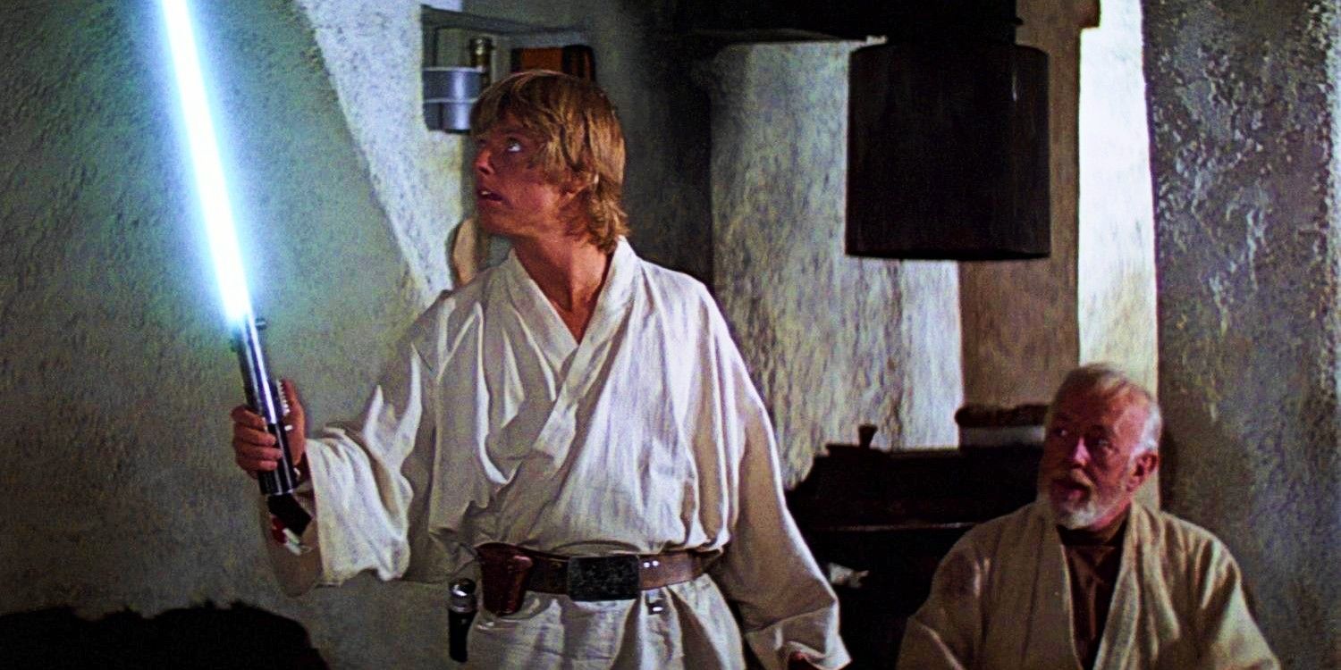 Luke Skywalker and Obi Wan Kenobi in Star Wars A New Hope
