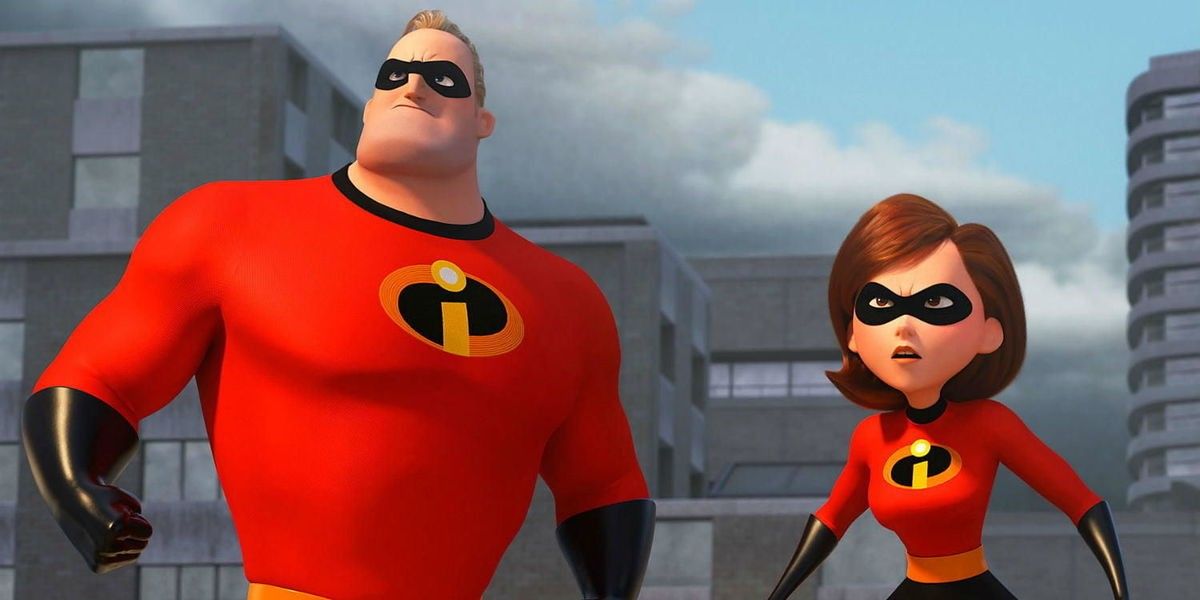 Mr. and Mrs. Incredible in Incredibles 2