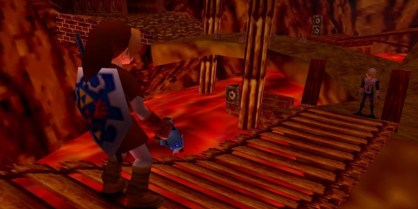 Legend of Zelda Ocarina of Time Walkthrough 08 (3/8) Fire Temple