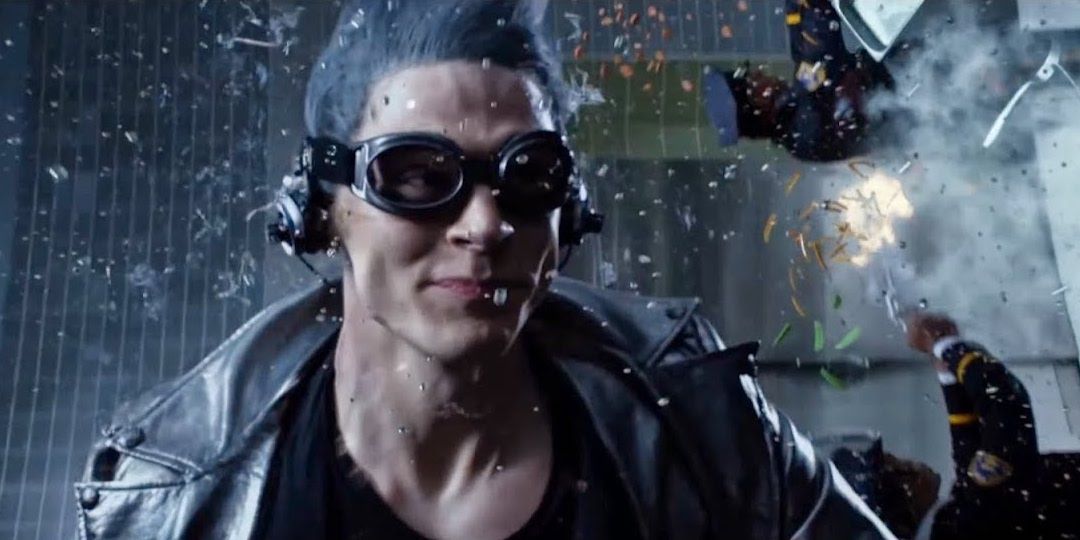Quicksilver running on the wall in the kitchen scene in X Men Days of Future Past