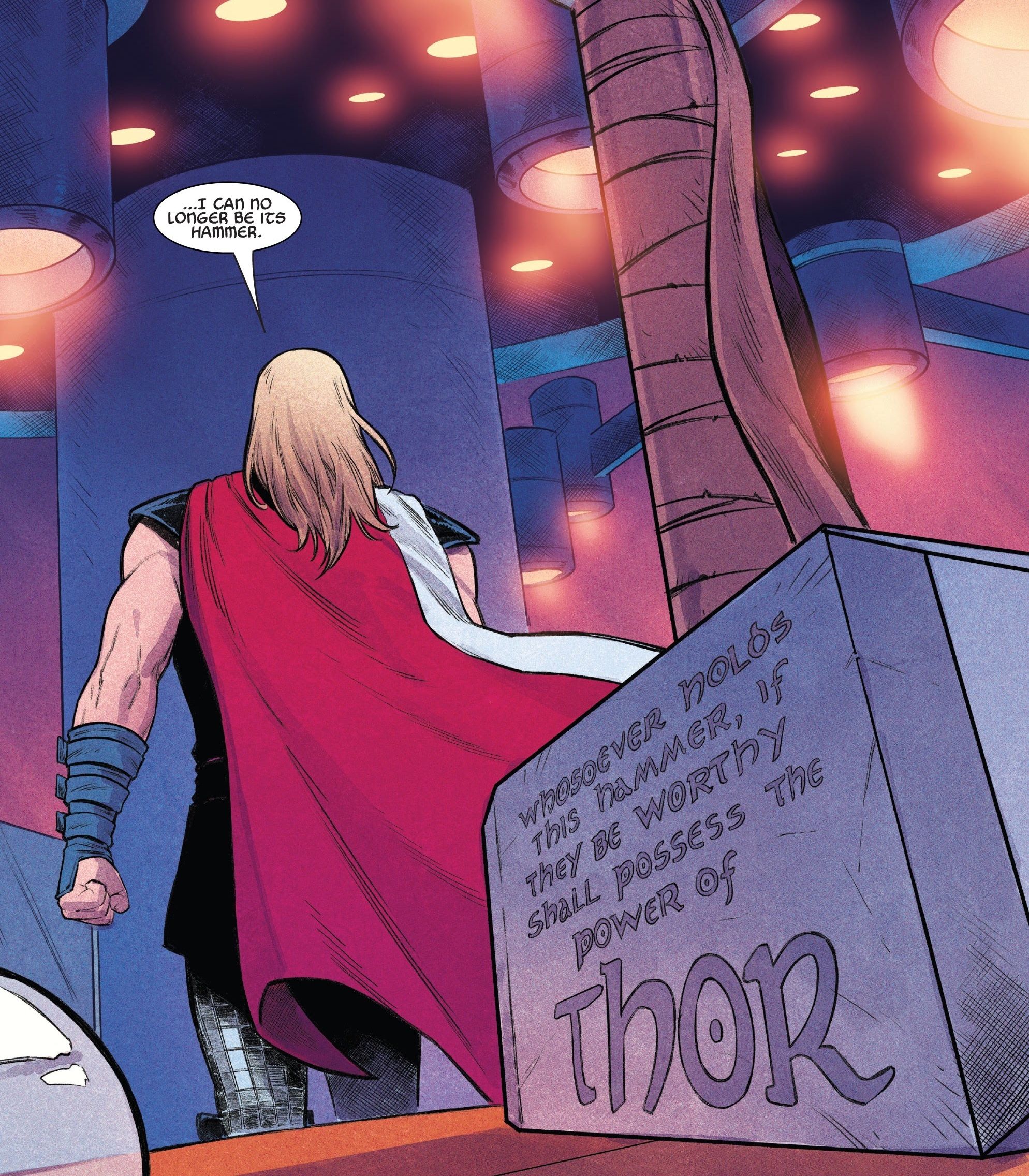 Too comic. Thor coming Mjolnir. XULK and Thor Hammer.