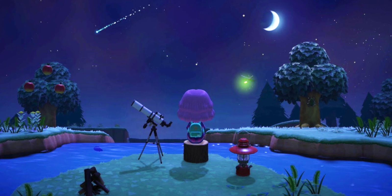 How The Observatory Could Be Added To New Horizons Celeste Meteor Shower Shooting Star Animal Crossing Island
