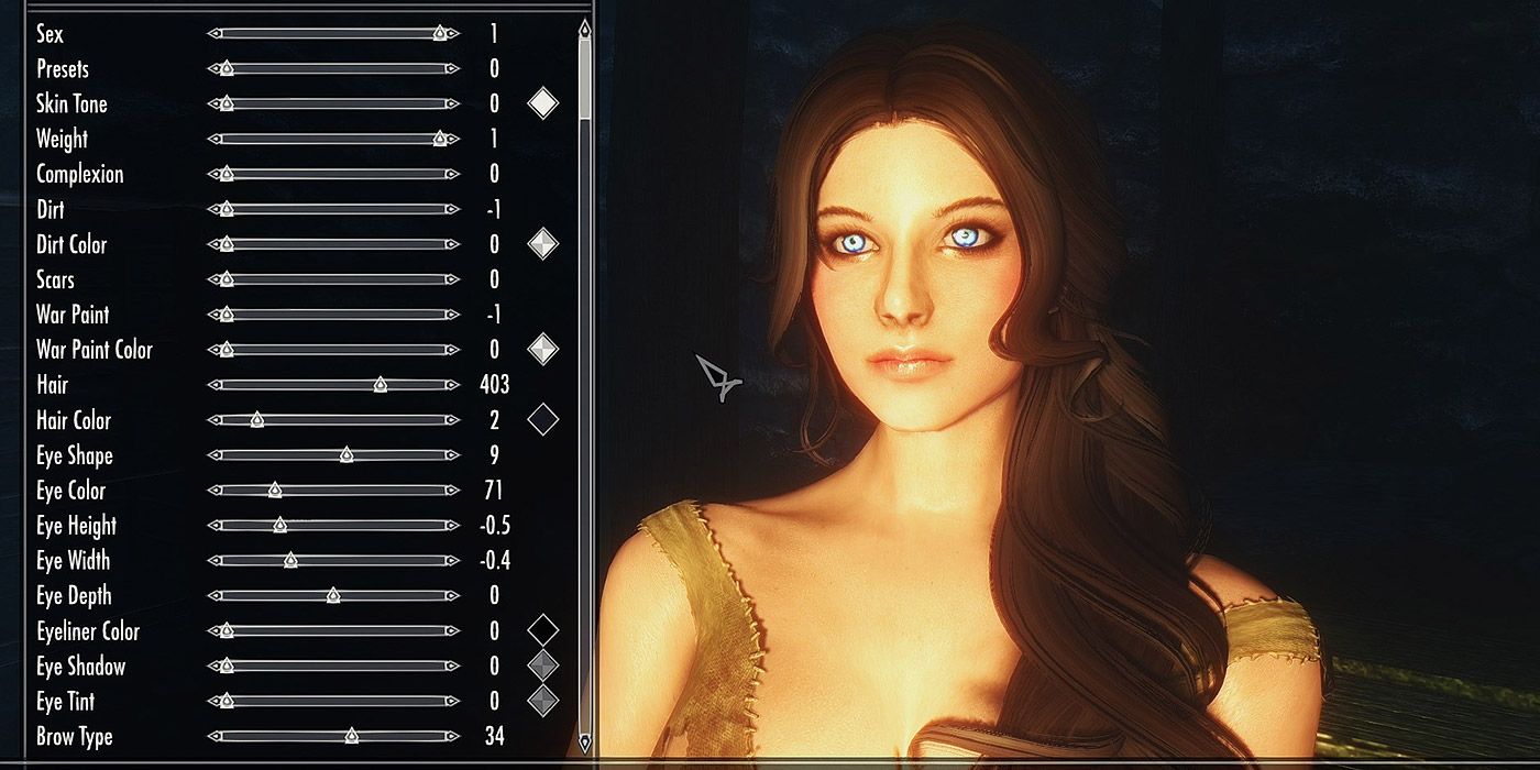 skyrim special edition character creation mods