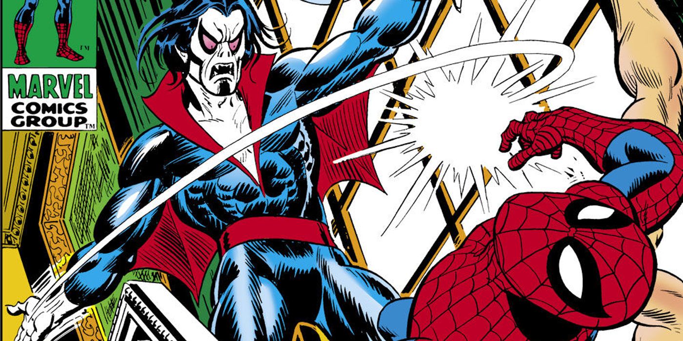 Morbius fighting Spider Man in issue 101