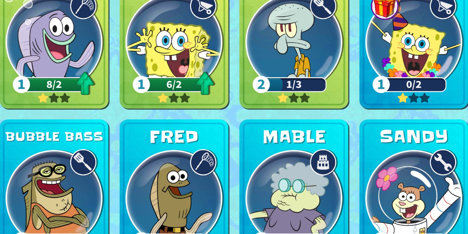 spongebob seven deadly sins characters